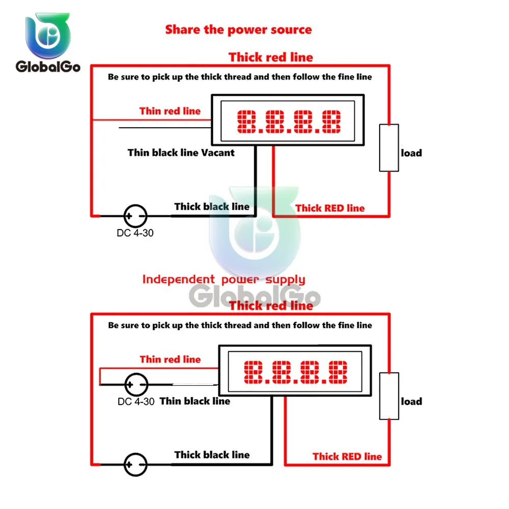 DC 4-30V 0 56 &quotАмперметр светодиодный цифровой тестер тока измерительный прибор с
