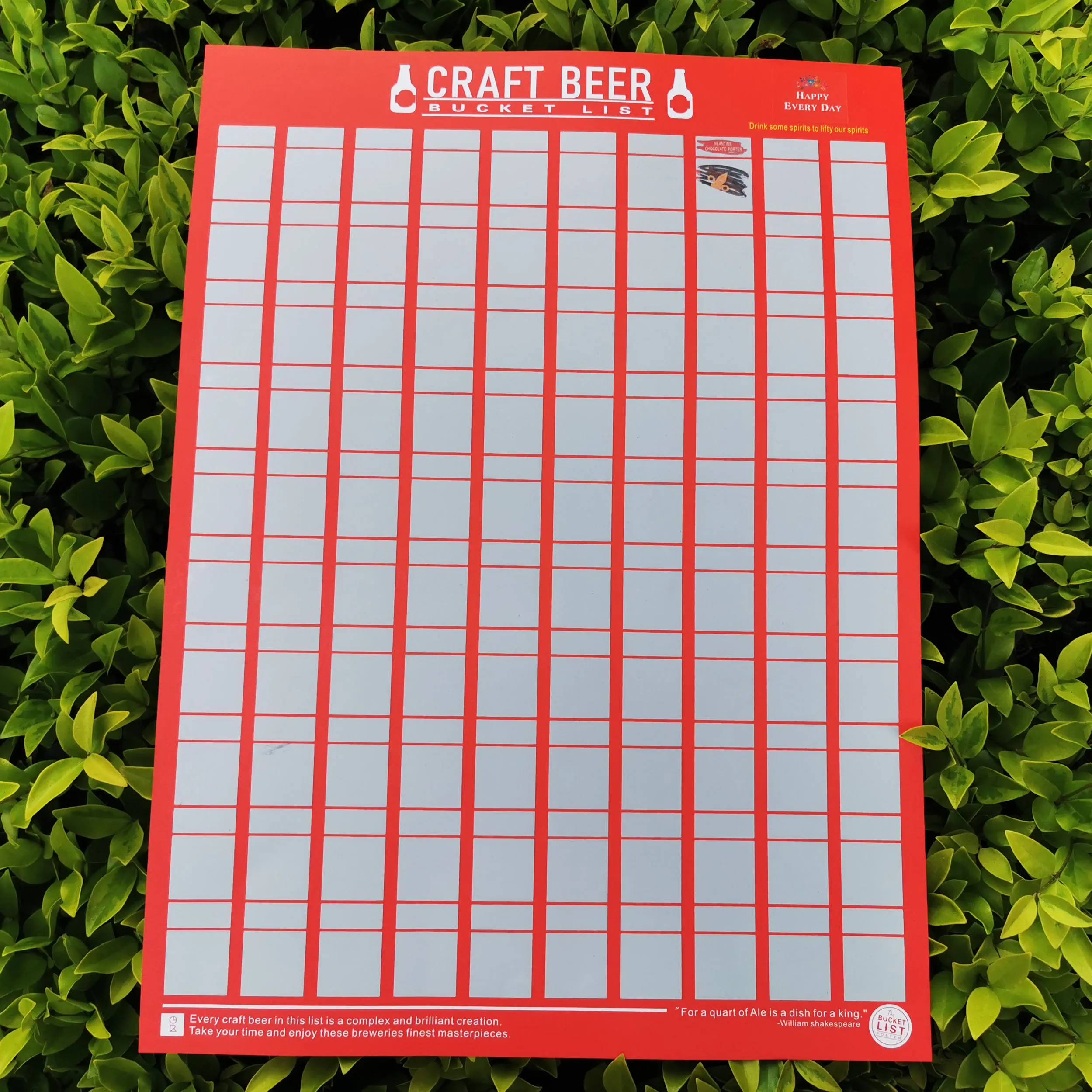 Кратф пиво-скретч список ведер плакат скретч последнее желание | Канцтовары для