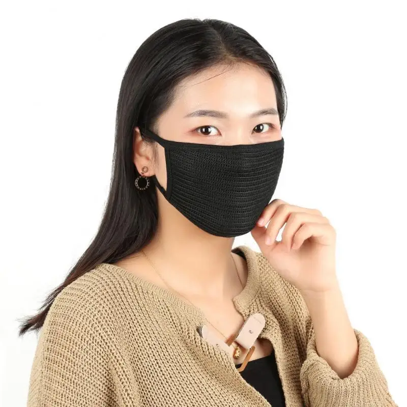 Men Women Cycling Face Mask Outdoor Winter Warm Ski Anti Pollution Anti-Dust Windproof Mouth Black Breathable | Спорт и развлечения