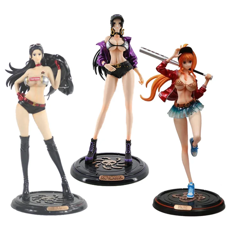 

Anime One Piece Boa Hancock Nico Robin Nami GK PVC Action Figure Anime Sexy Figure Collection Model Toys Doll Gift