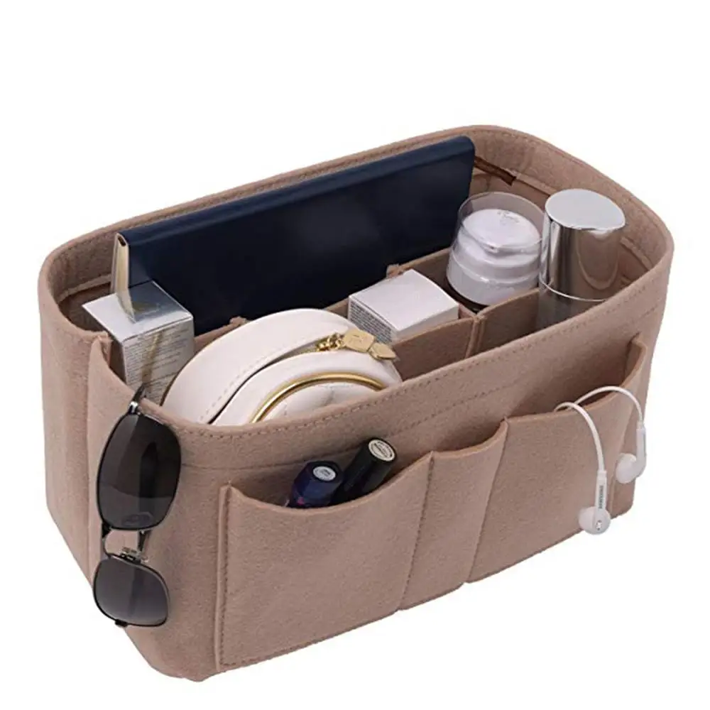 Органайзер для макияжа многосекционный однотонный Большой Вместительный