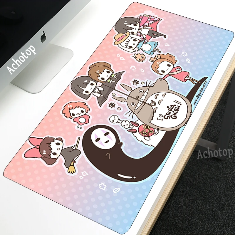 Large Anime Pink Mouse pad Gamer Cute Kawaii USB Gaming Mouse Pad Rubber Otaku Locking Edge Big Fashion Laptop Notebook Desk Mat