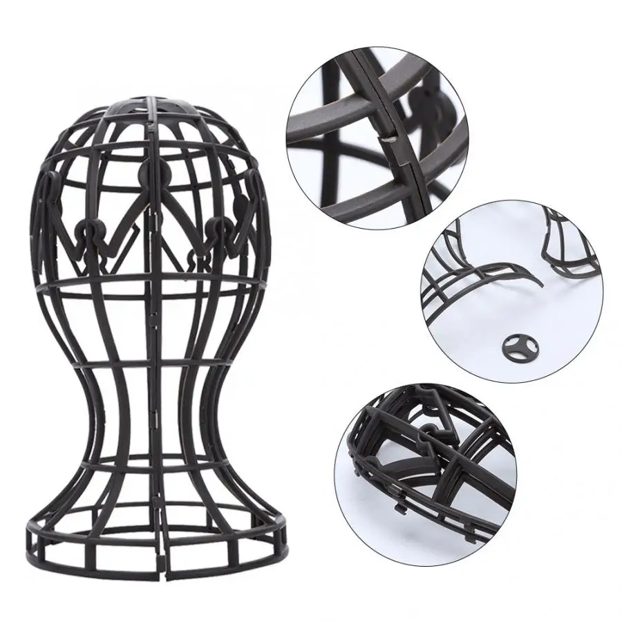 Парик голова 2 цвета ABS складной парик дисплей поддержка стенд профессиональный