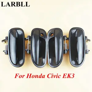 Автомобильные аксессуары LARBLL, передняя, задняя, левая, правая, черная, наружная дверная ручка, подходит для Honda Civic EK3 1996-2000