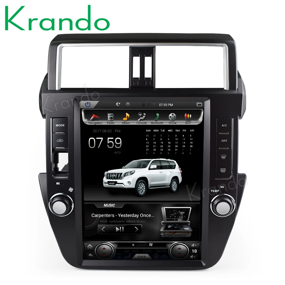 Krando Android 8 1 12 &quotТесла вертикальный экран Автомобильная навигационная система GPS