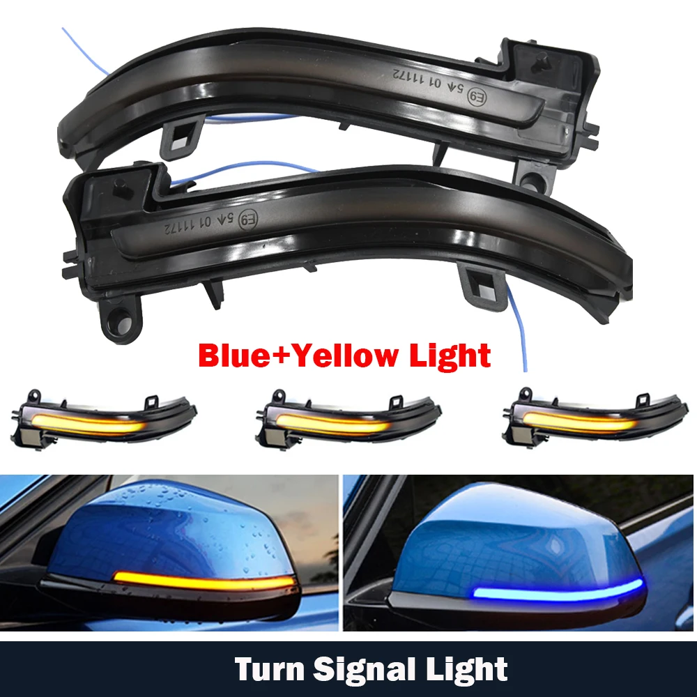 

Светодиодный динамический поворотник для зеркала заднего вида, указатель поворота для BMW 1 2 3 4 Series X1 F20 F21 F22 F30 F31 F34 F32 E84 i3, 2 шт.