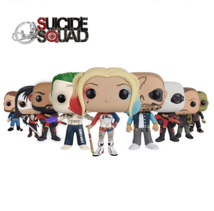 FUNKO POP отряд самоубийц Харли Квинн Джокер Дэдшот Виниловая фигурка Коллекционная модель игрушки для детей подарок на Хэллоуин