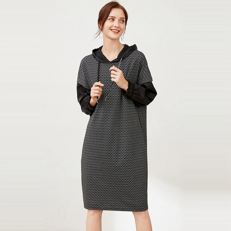 

2021 Autumn New Subsection Temperament Women's Dress Over Knees Skirts