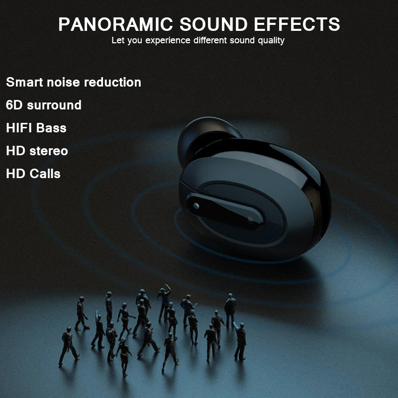 Беспроводные наушники стерео bluetooth наушники T2 TWS Bass Surround auriculares bluetooth inalambrico 2200 мАч музыка fone de ouvido