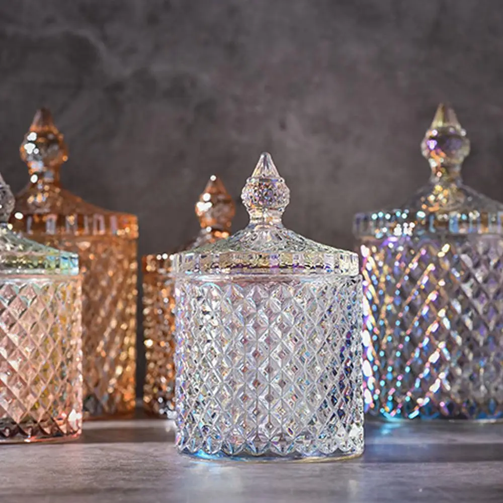 Стеклянные банки и крышки из хрусталя объемом 300/600 мл домашняя медовая банка для