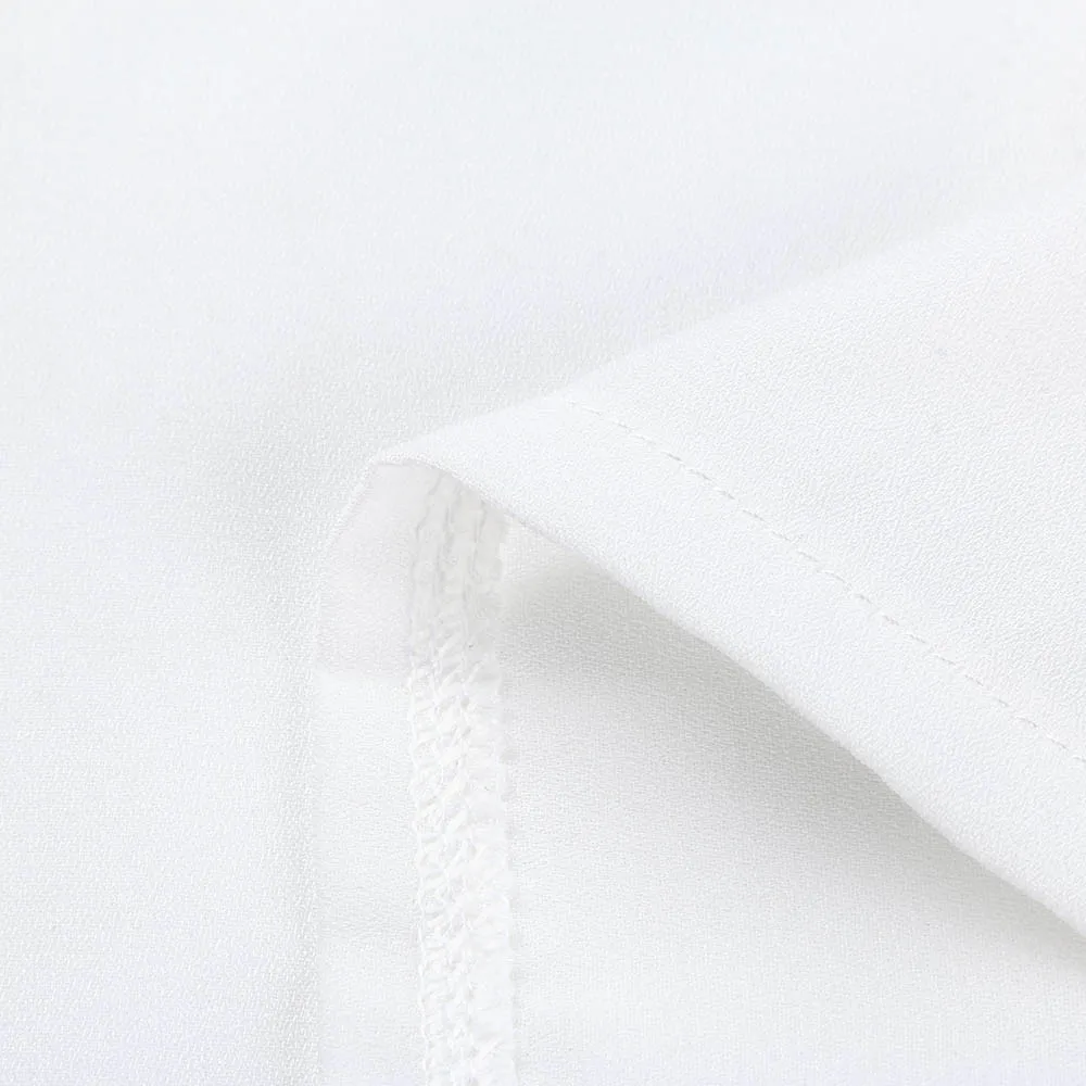 

Casual Ruffle Blouse Backless Shirt Summer Short Sleeve Women Shirts Elegant Office Lady T-shirt V-neck Button Tops Lace Blusas