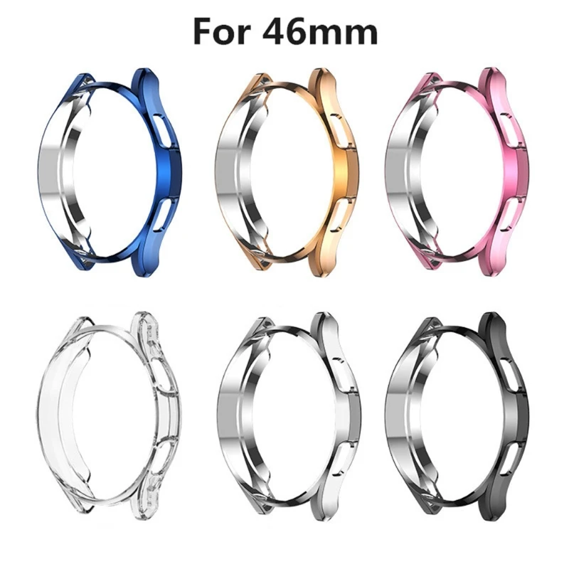 

Tpu Case Silicone Protect Watchcase For Samsung-Galaxy Watch 4 Classic 46mm Accessories Cover Bumber
