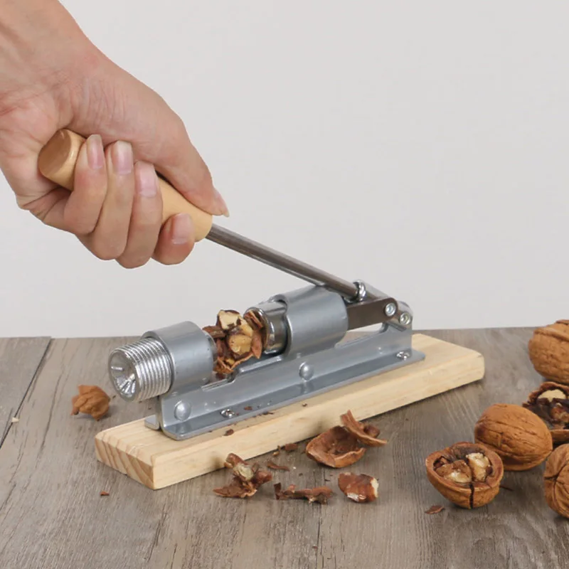 

Manual Stainless Steel Nut Cracker Mechanical Sheller Walnut Nutcracker Fast Opener Kitchen Tools Fruits And Vegetables