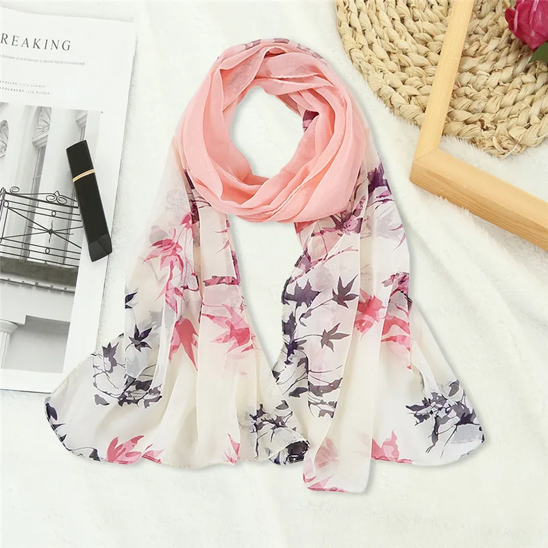 Fashion Women Chiffon Print Long Soft Wrap Ladies Scarf Printed Joker Beach Towel Shawl Scarves @BE |