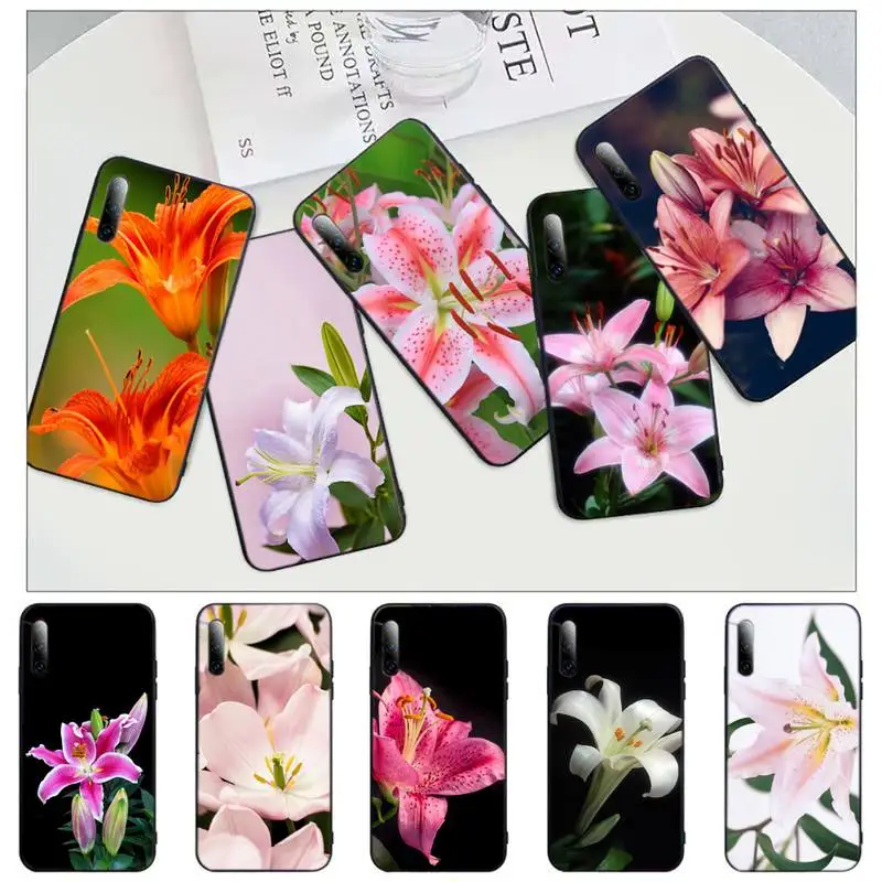 

lily beautiful flower Phone Case for iPhone 11 12 mini pro XS MAX 8 7 6 6S Plus X 5S SE 2020 XR shell