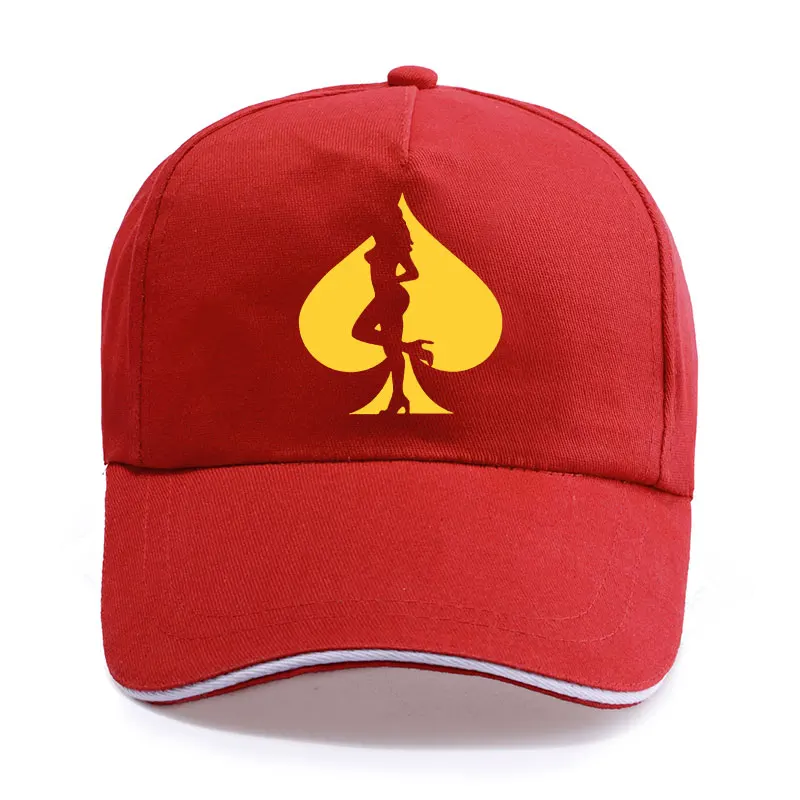 Бейсболки из хлопка для мужчин и женщин с принтом в виде покера летняя