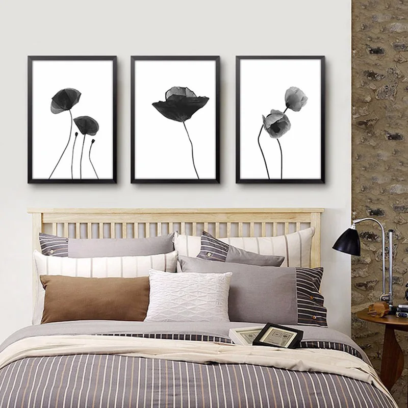 Настенная картина в скандинавском стиле настенный постер с изображением цветов