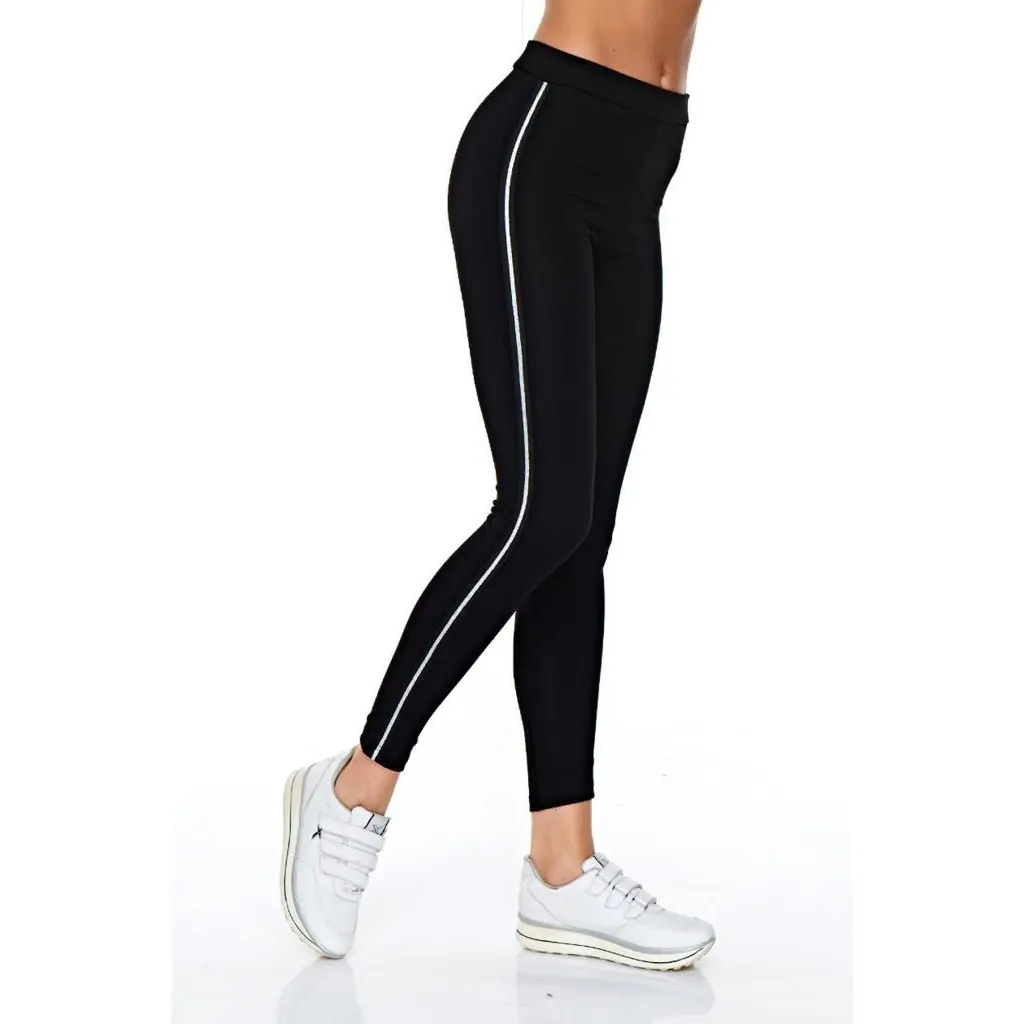 Almila So Thin Gold Silvery Seritli Women Leggings 4005