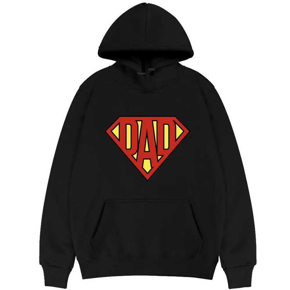 

Super DAD Hoodie Funny Pattern Printing Sweatshirt Man Woman Casual Loose Gothic Clothes Autumn Winter EU Size Hoody Sportswear