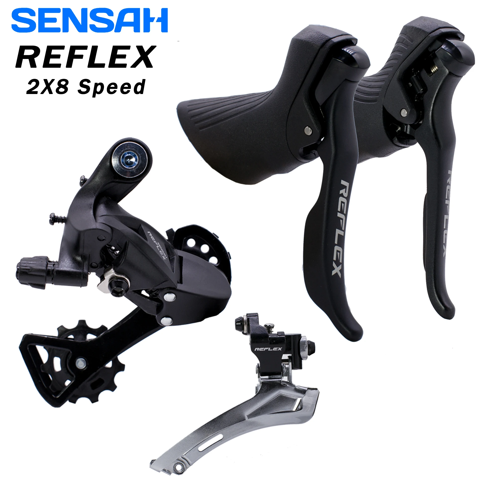 SENSAH REFLEX 2x8s скоростной переключатель передач Дорожный велосипед групповой тормоз