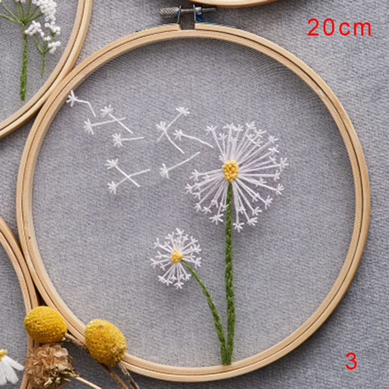 

Embroidery Kit with Instructions 1 Set Thread 1 Cloth Embroidery Hoops B88