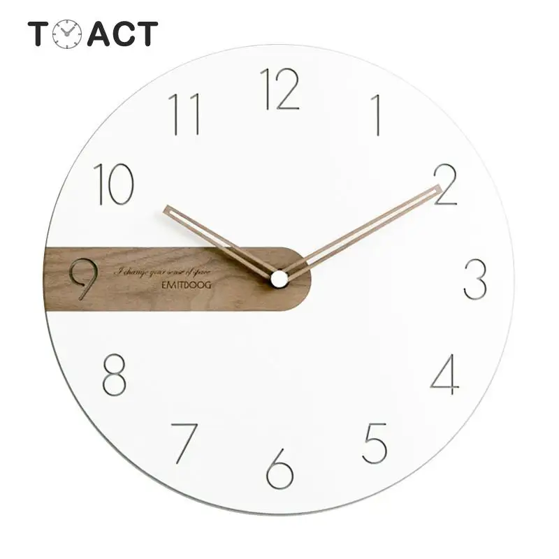 Скандинавские настенные часы современный дизайн минималистичный гостиная