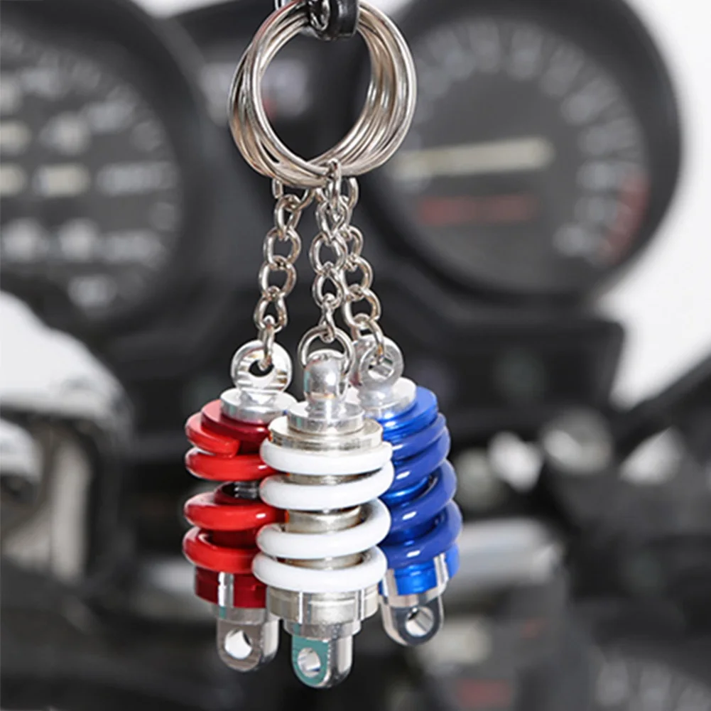 

11.5*3cm Motorcycle Modified Shock Absorber Keychain Shock Absorber Keyring Hock Absorber Key Chain 1 Pcs Alloy Metal