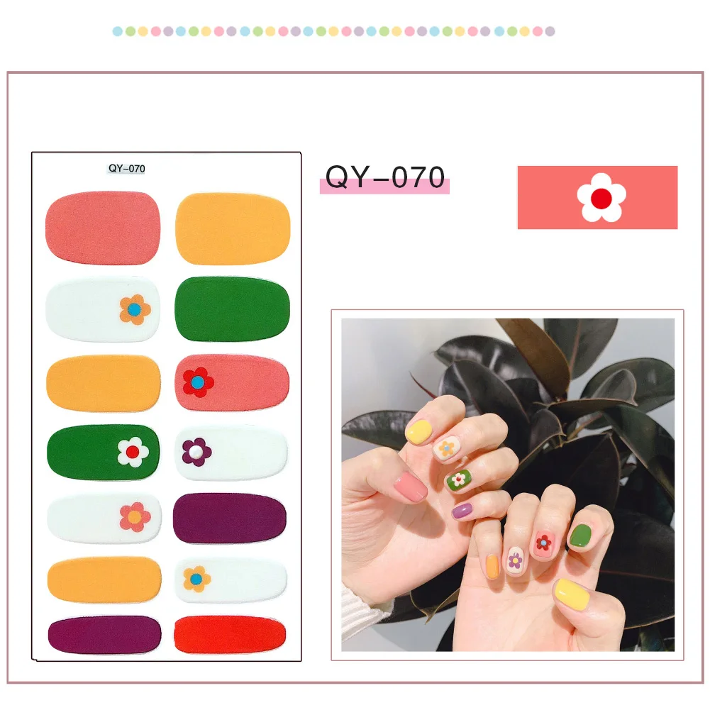 3D Flower Heart Full Cover Nail Art Stickers Self-adhesive Decal Manicure Decor | Красота и здоровье
