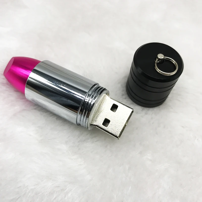 Usb флеш-накопитель 128 ГБ, Забавный usb 2,0, металлическая губная помада, usb флешка, 4 ГБ, 8 ГБ, 16 ГБ, 32 ГБ, 64 ГБ,, флешка, горячая Распродажа, флешка, u-диск
