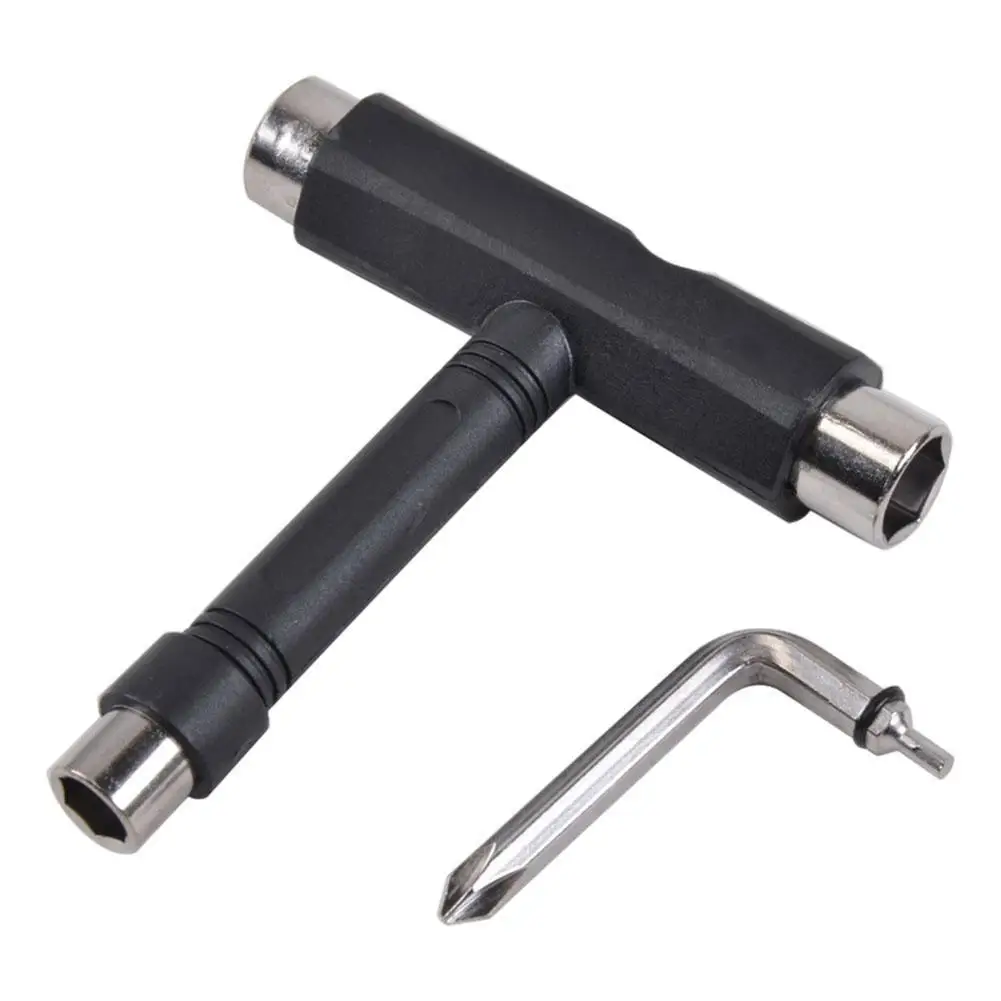 

T Type Wrench Tool With L Wrench Screwdriver Roller Skateboard Repair Tool Scooter Mini L Wrench Set Adjusting Repair Tool