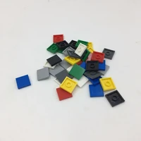 200pcs diy creative 2x2 flat cover square building blocks compatible lego size bricks city creator construction children toys