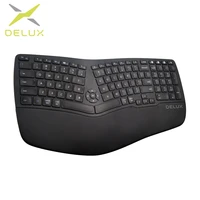 Delux  GM902 Ergonomic  Wireless  Keyboard  2 4Ghz     BT  Scissor  Switches  Rechargeable    Keypads For  Laptop  Computer