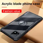 Акриловый защитный прозрачный чехол для Oppo Realme C21 C11 C20 2021 C15 C12 C3 C17 C 21 20 11 17 15 3 ударопрочный чехол с кольцом для камеры