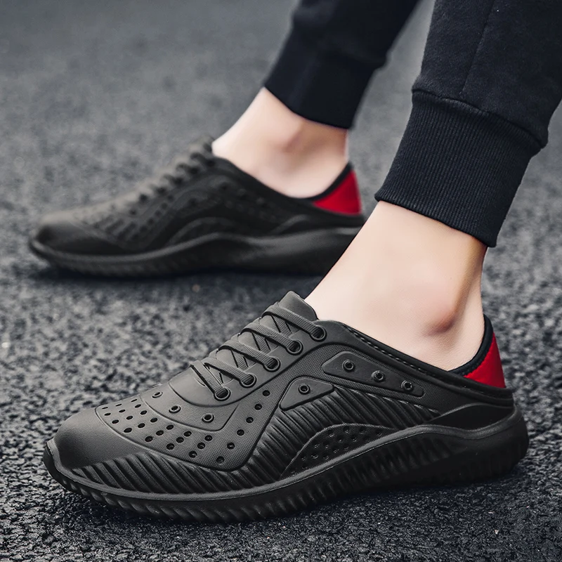 

Lightweight Kitchen Non-slip Work Shoes Breathable Resistant Kitchen Cook Chef Shoes Summer Outdoor Beach Wading Men Shoes