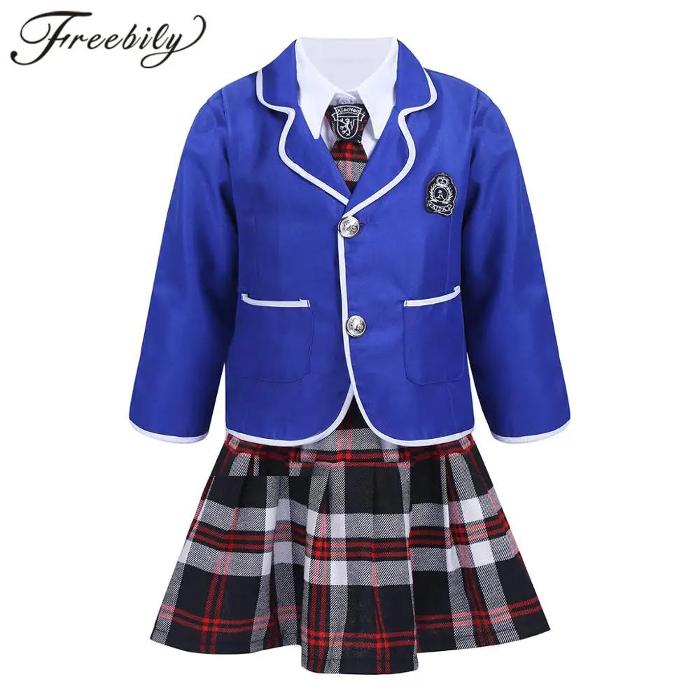 Детская школьная форма в британском стиле костюм для девочек из японского аниме