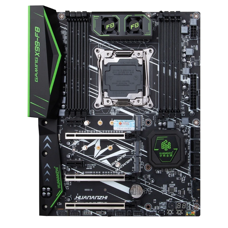 

X99 F8D Computer Motherboard DDR4 Support LGA2011-3 V3 / V4 CPU W/M.2 NVME Slot