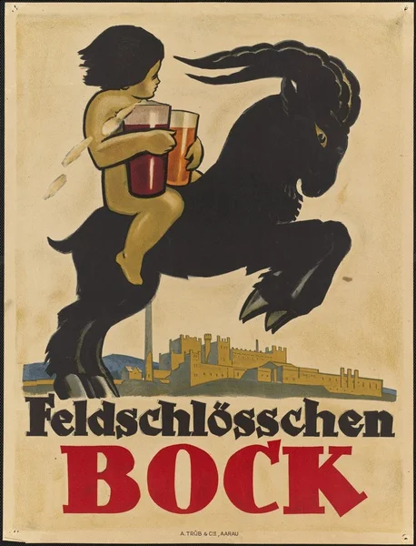 

Feldschlosschen Bock пиво металлический жестяной знак постер настенный налет винтажные знаки