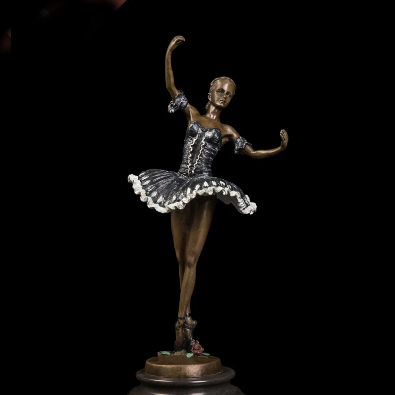 [Художественная] танцевальная статуя бронзовый баллет фотоэлемент для украшения