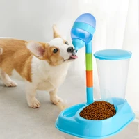 non slip automatic dog puppy cat drinking food bowl dog bowl fountain water dispenser feeder cat plastic double bowl kettle pot