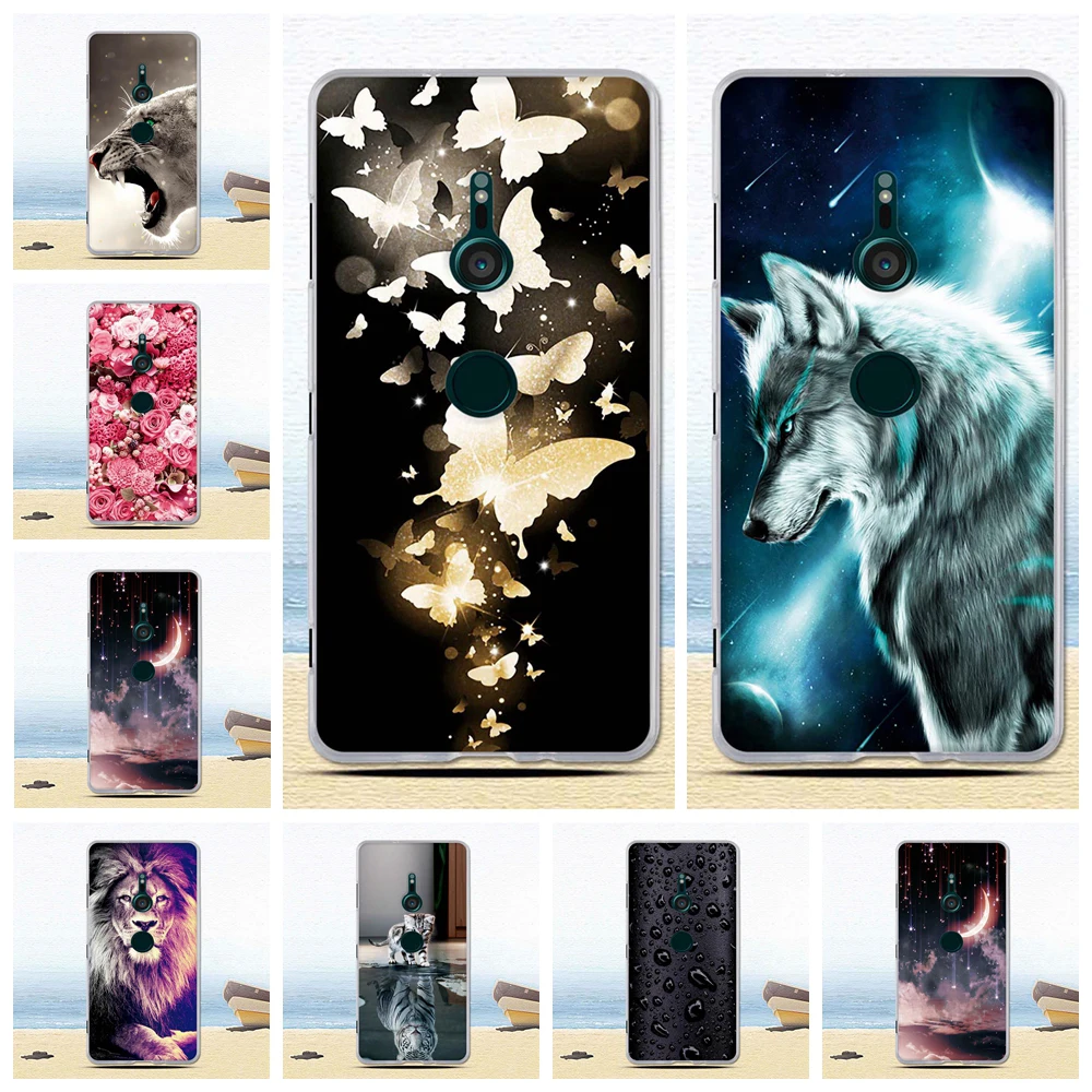 Чехол из ТПУ для Sony Xperia XZ3 6 0 дюйма Мягкая силиконовая задняя крышка телефона XZ 3