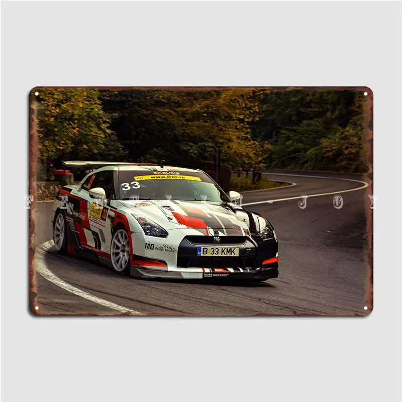 

Gtr Racing Metal Sign Cinema Kitchen Mural Painting Wall Printing Tin Sign Posters