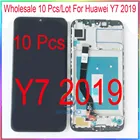 Оптовая продажа 10 шт.лот для Huawei Y7 2019 ЖК-экран Y7 Pro и Y7 Prime 2019 с сенсорным экраном в сборе с рамкой