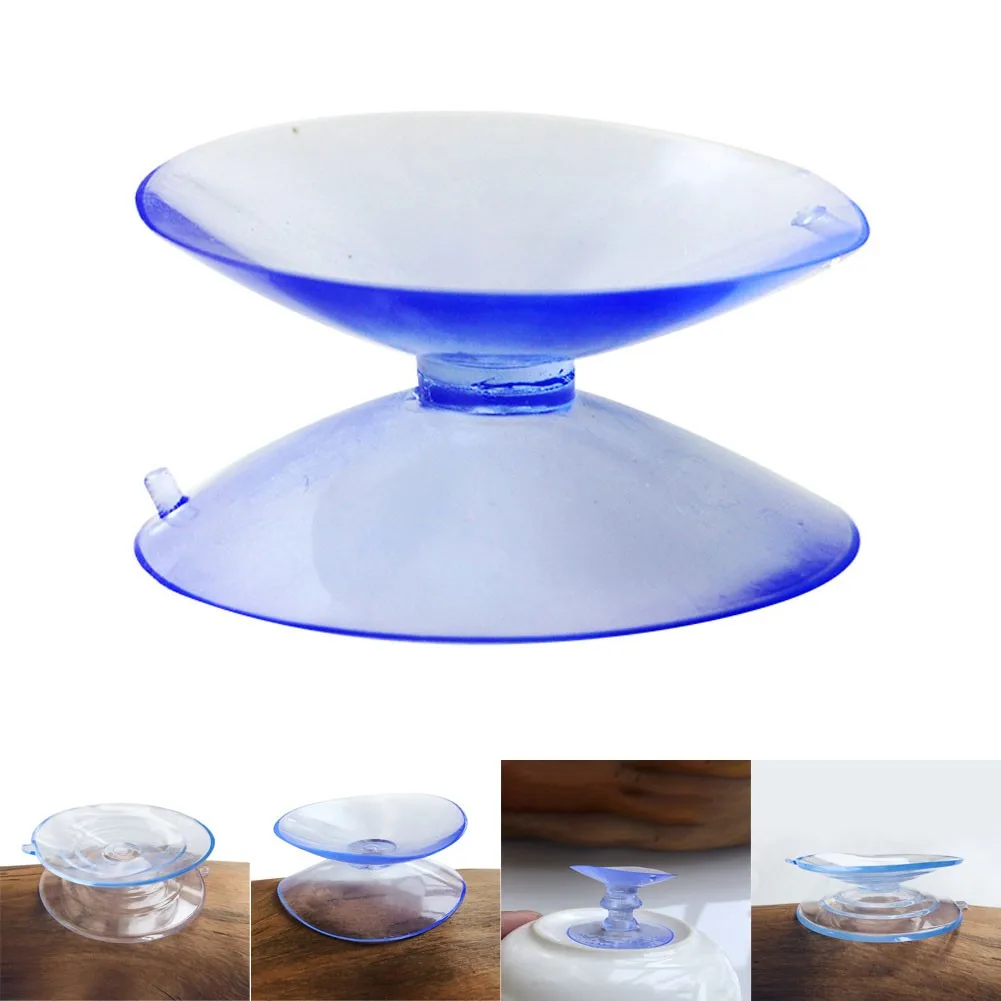 

10pcs Suction Cup Wide Range Clear Plastic/Rubber Casement Suckers Transparent Double-sided Suction Cup Multi-Purpose Hooks