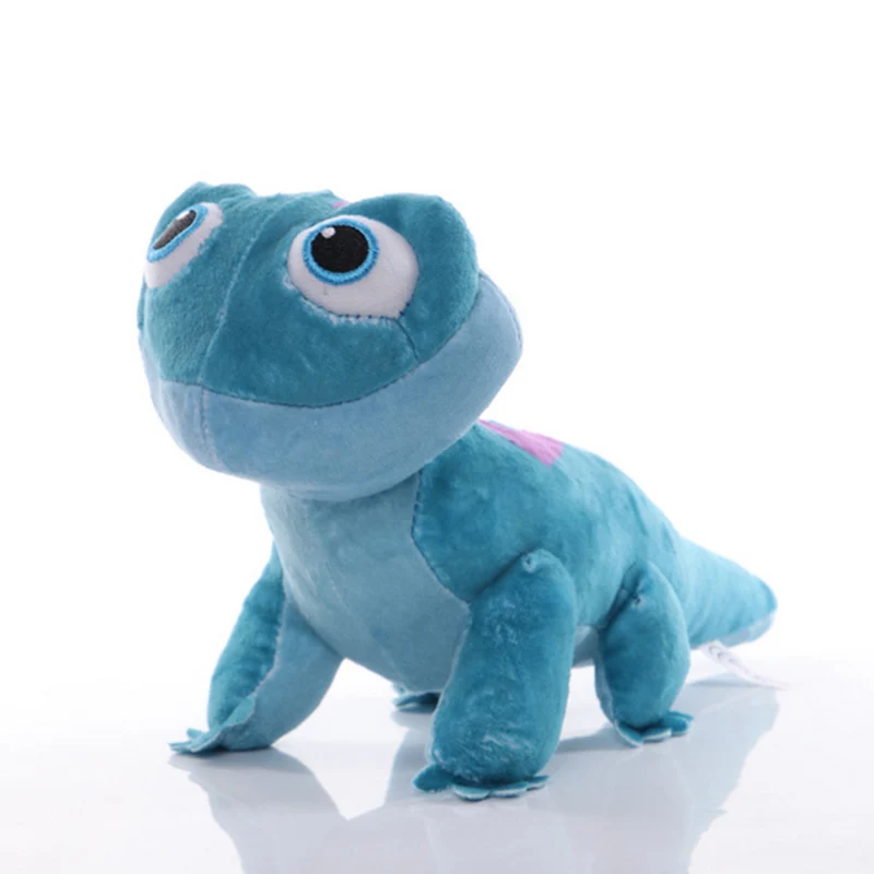 Фото Мягкое Животное плюшевые игрушки голубая ящерица хамелеон 8 дюймов плюшевая