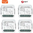 Умный модуль переключения штор Tuya ZigBee 3,0, моторизованный роликовый затвор, жалюзи, работает с Alexa Google Home ZigBee Hub