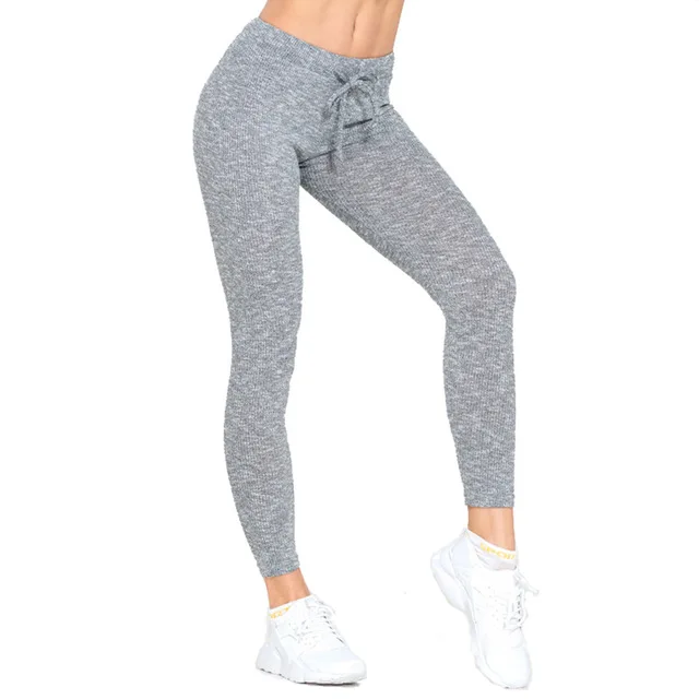 

New Fitness Pants Feel High Waist Lift Hip Leggings Stretch Slim Quick Dry Running Exercise Yoga Pants Rib Gym Clothes Women