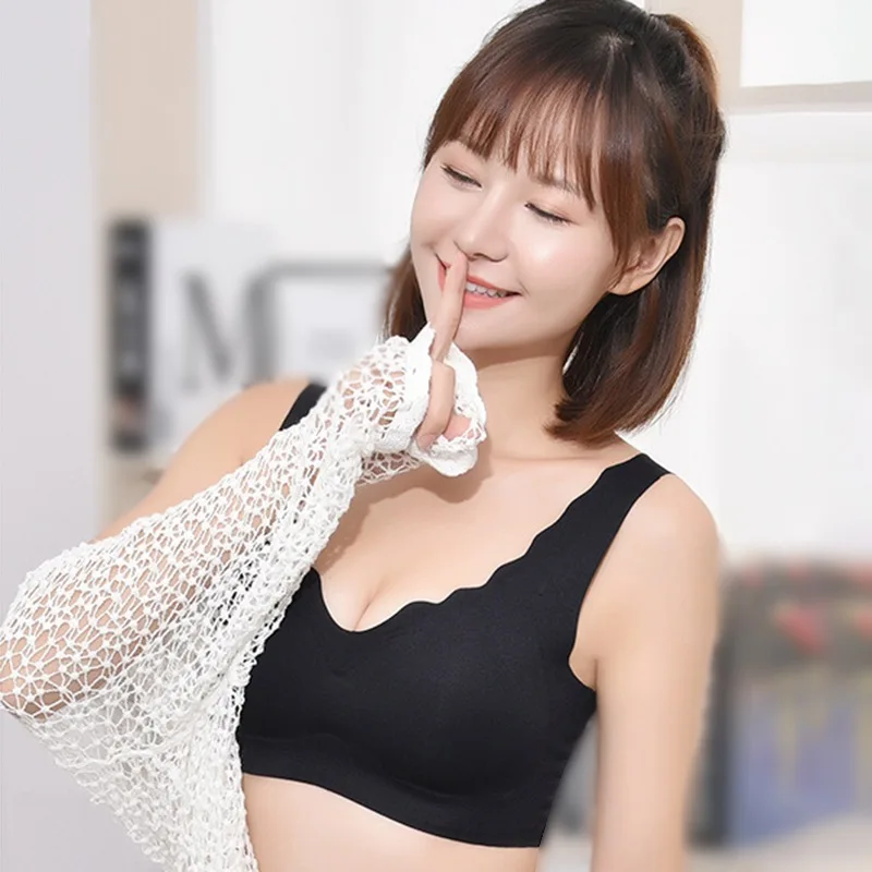 

Modal Double Fabric Vest Type No Trace Gathered Ladies Underwear Bra