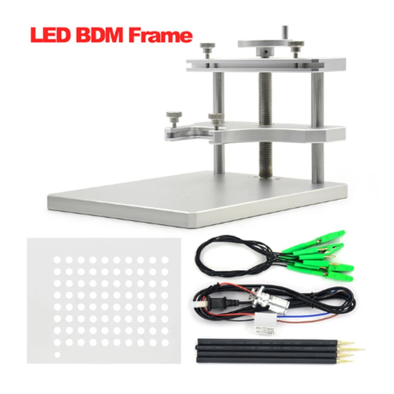 Светодиодный рамка фонового режима отладки полный набор Нержавеющая сталь 22 шт BDM Адаптеры для FGTECH BDM100 ЭБУ