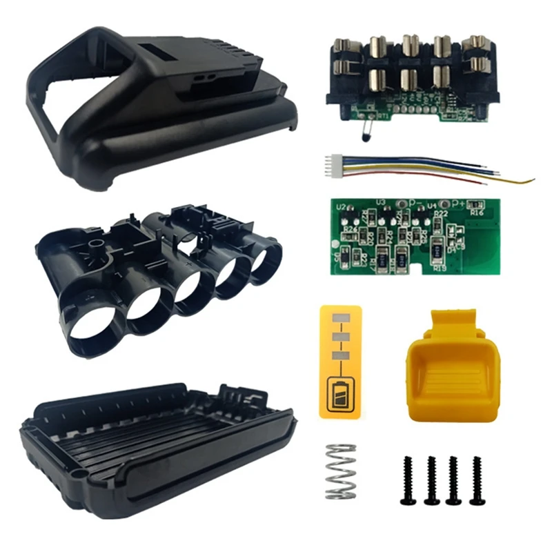 

Пластиковый Чехол для литий-ионной батареи 5X21700 DCB200, защитная печатная плата для зарядки, защитная печатная плата, корпус для инструмента Dewa...