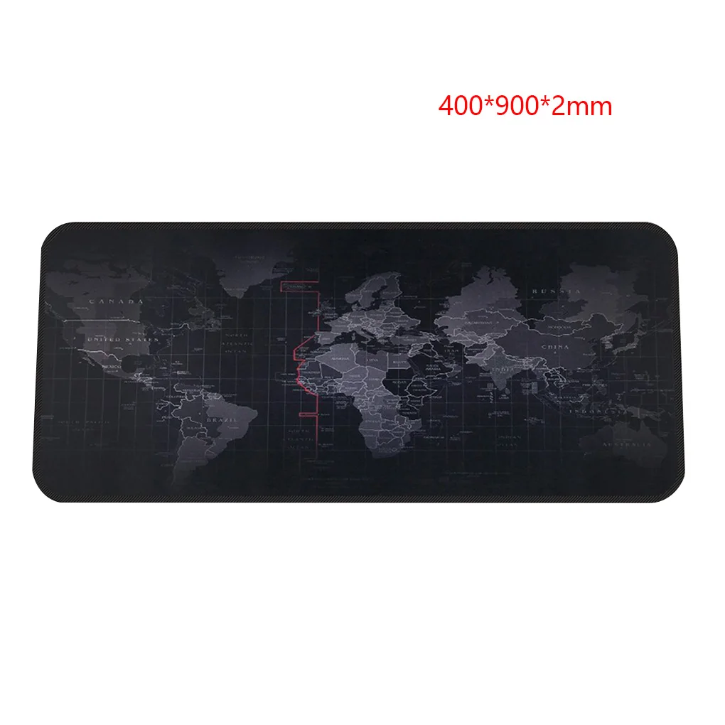Новый большой коврик для мыши из натурального каучука с картой мира